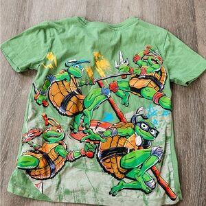 Ninja Turtle Nickelodeon Mutant Mayhem Green Tee boys size 6/7